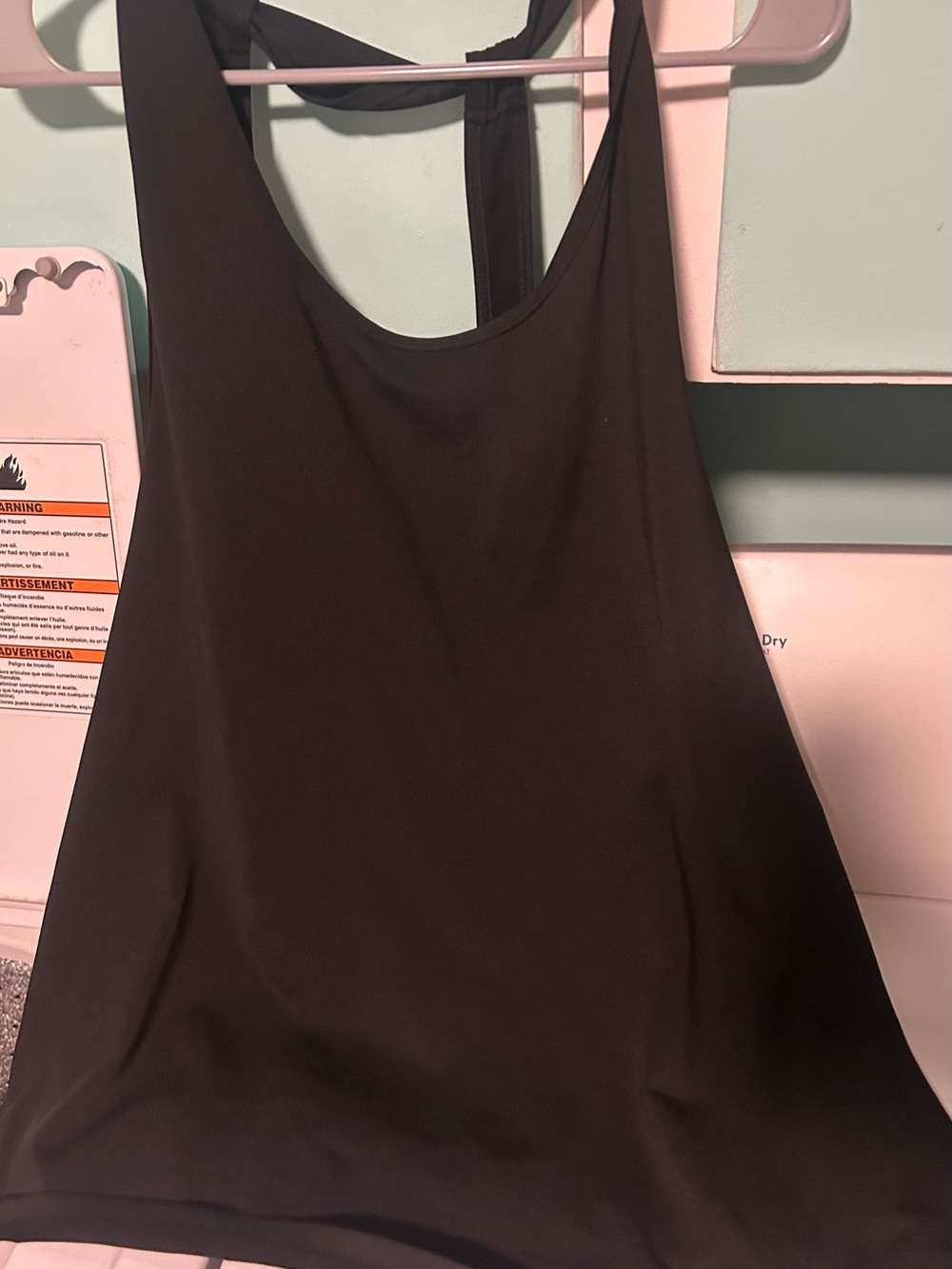Women’s Black Tank Top - Lightweight Scoop Neck